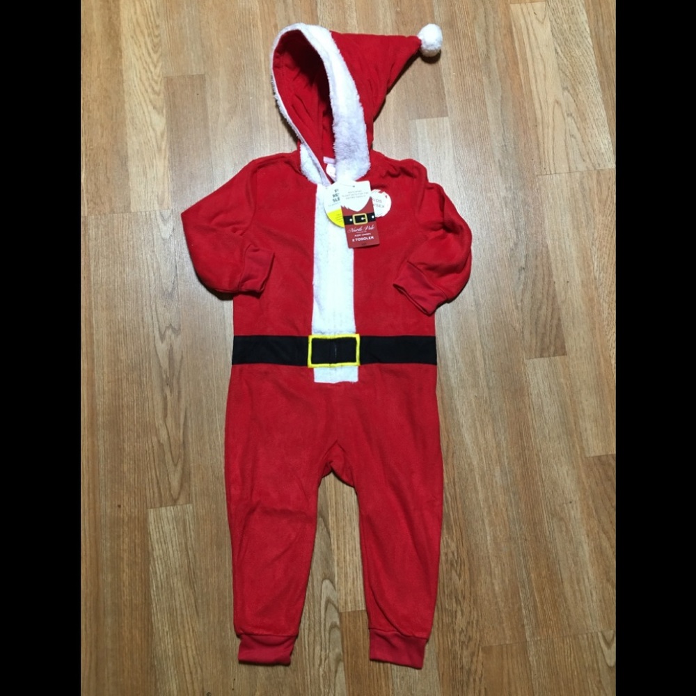 North Pole Kids Unisex Pajama Santa Size: 2T